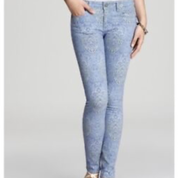 Paige Verdugo Ultra Skinny Jeans in Aruba Paisley sz 26 rise 8.5” inseam 30” - Picture 3 of 9